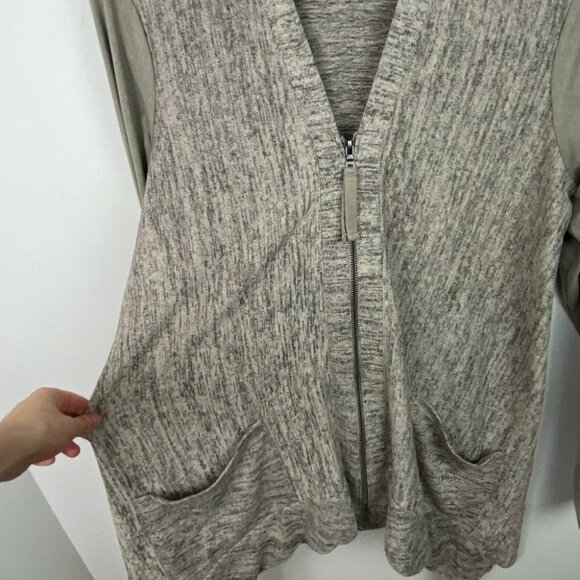 LOGO by Lori Goldstein Sweater Jacket Oversized Size XS Style A266500 Shacket - Picture 6 of 12